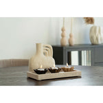Tray, travertine, natural, 30,5x15 cm