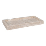Tray, travertine, natural, 30,5x15 cm