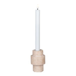 House Nordic Candle holder travertine natural Ø7 x10 cm
